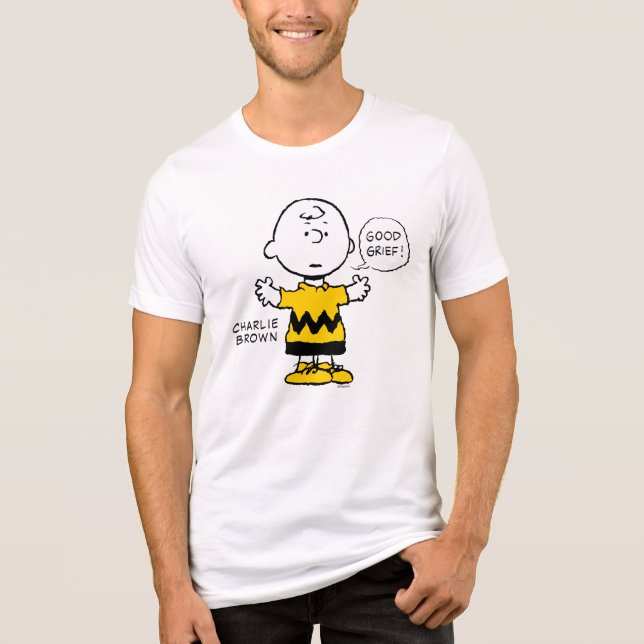Camiseta Amendoins | Bom luto Charlie Brown (Frente)