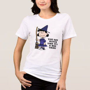 Camiseta Amendoins   Bruxa Lucy Halloween