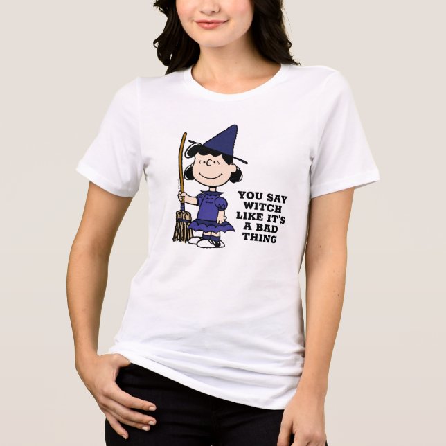 Camiseta Amendoins | Bruxa Lucy Halloween (Frente)