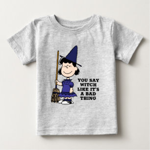 Camiseta Amendoins   Bruxa Lucy Halloween