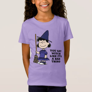 Camiseta Amendoins   Bruxa Lucy Halloween
