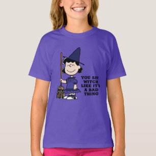 Camiseta Amendoins   Bruxa Lucy Halloween