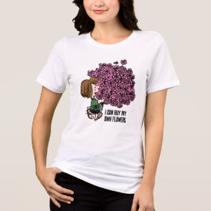 Camiseta Amendoins Buquê Rosa de Peppermint Patty