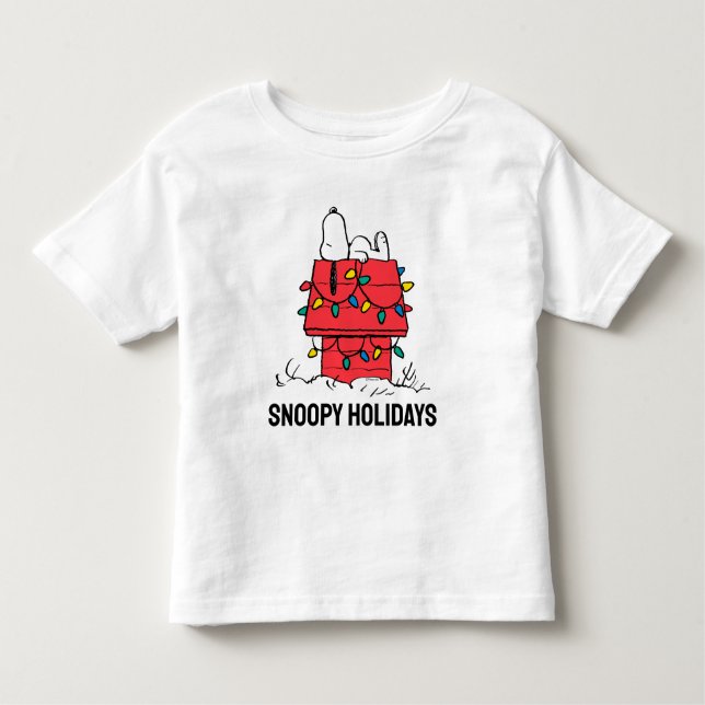 Camiseta Amendoins | Cachorro de Snoopy com Luzes (Frente)