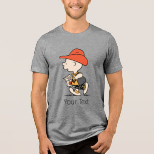 Camiseta Amendoins Charlie Brown Cowboy Halloween