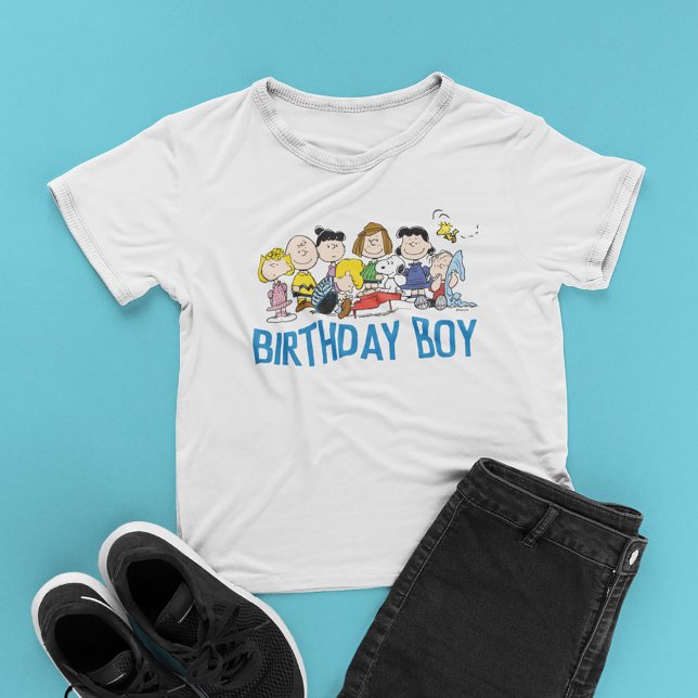 Camiseta Amendoins | Charlie Brown e Gang Birthday Boy (Criador carregado)
