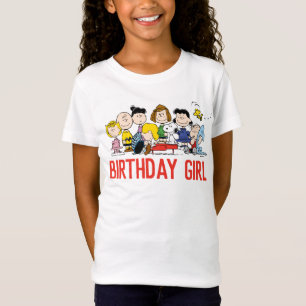 Camiseta Amendoins Charlie Brown e Gang Birthday Girl