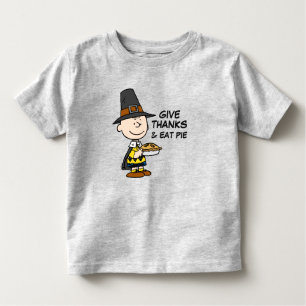Camiseta Amendoins Charlie Brown Pilgrim