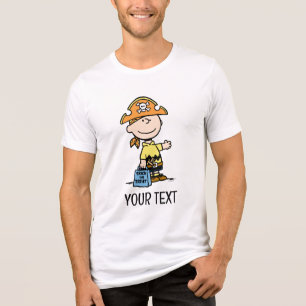 Camiseta Amendoins Charlie Brown Pirata Halloween