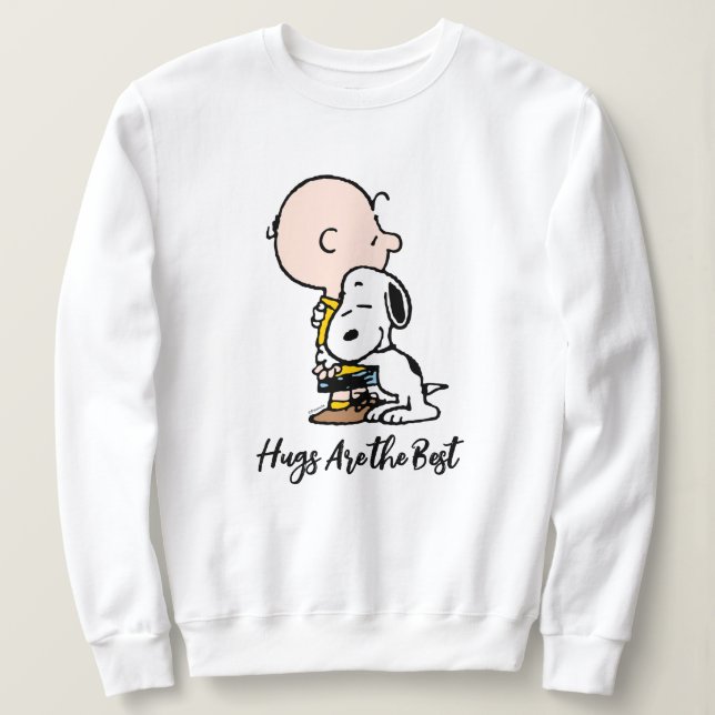 Camiseta Amendoins | Charlie Brown & Snoopy Hug (Frente do Design)