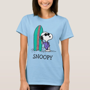 Camiseta Amendoins   Coluna Alta do Oceano de Snoopy