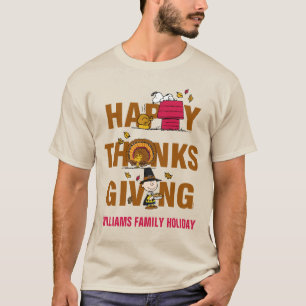 Camiseta Amendoins Combinação de Ação de Graças Feliz