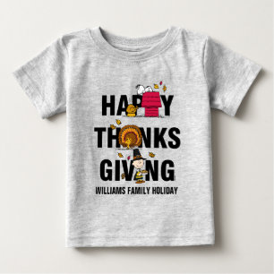 Camiseta Amendoins Combinação de Ação de Graças Feliz