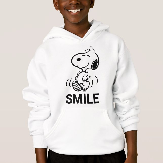 Camiseta Amendoins | Dança De Sorriso Feliz Snoopy (Frente)