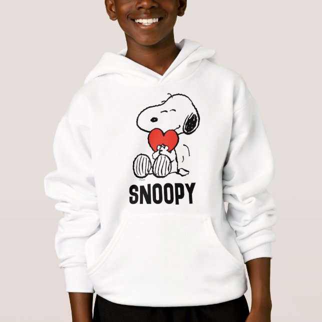 Camiseta Amendoins | DIA DE OS NAMORADOS | Snoopy Heart Hug (Frente)