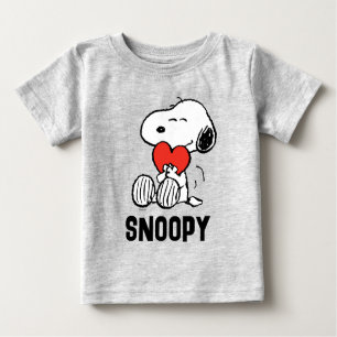 Camiseta Amendoins DIA DE OS NAMORADOS Snoopy Heart Hug