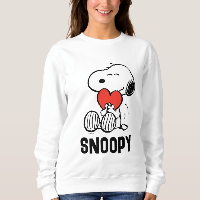 Camiseta Amendoins | DIA DE OS NAMORADOS | Snoopy Heart Hug (Frente)