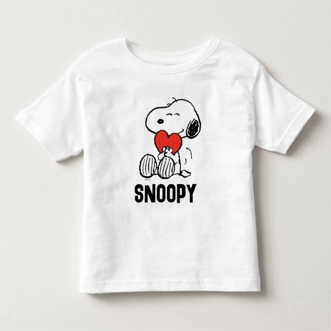 Camiseta Amendoins | DIA DE OS NAMORADOS | Snoopy Heart Hug (Frente)