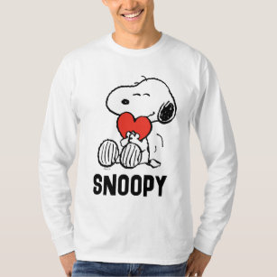 Camiseta Amendoins   DIA DE OS NAMORADOS   Snoopy Heart Hug