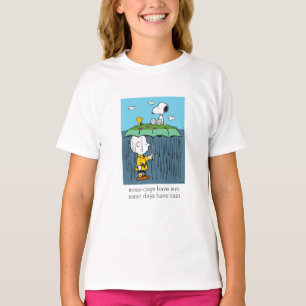 Camiseta Amendoins   Dia Ensolarado Dia Chuvoso Metade e Me