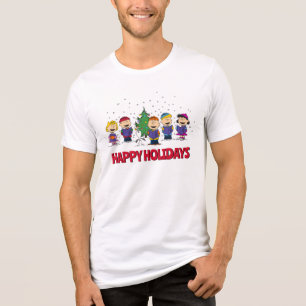 Camiseta Amendoins Em torno da árvore de Natal