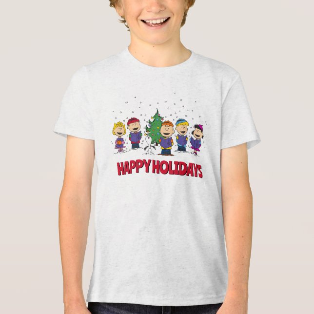 Camiseta Amendoins | Em torno da árvore de Natal (Frente)