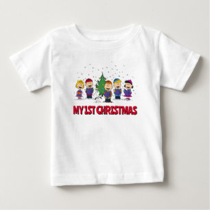 Camiseta Amendoins   Em torno da árvore de Natal