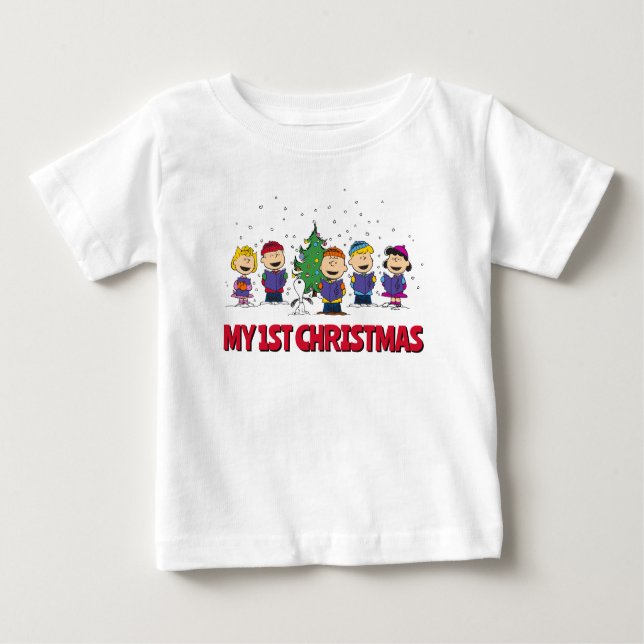 Camiseta Amendoins | Em torno da árvore de Natal (Frente)