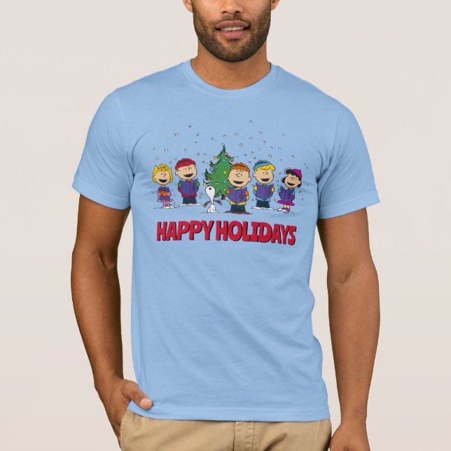 Camiseta Amendoins | Em torno da árvore de Natal (Frente)