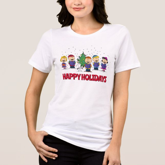 Camiseta Amendoins | Em torno da árvore de Natal (Frente)