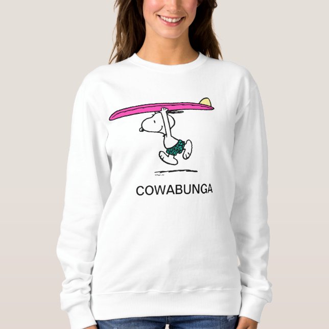 Camiseta Amendoins | Esnoopia a correr para o Surf (Frente)