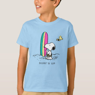 Camiseta Amendoins Esnoopia e Woodstock alto