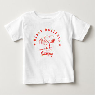 Camiseta Amendoins Feriados felizes de Snoopy