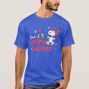 Camiseta Amendoins Feriados Felizes De Snoopy & Woodstock