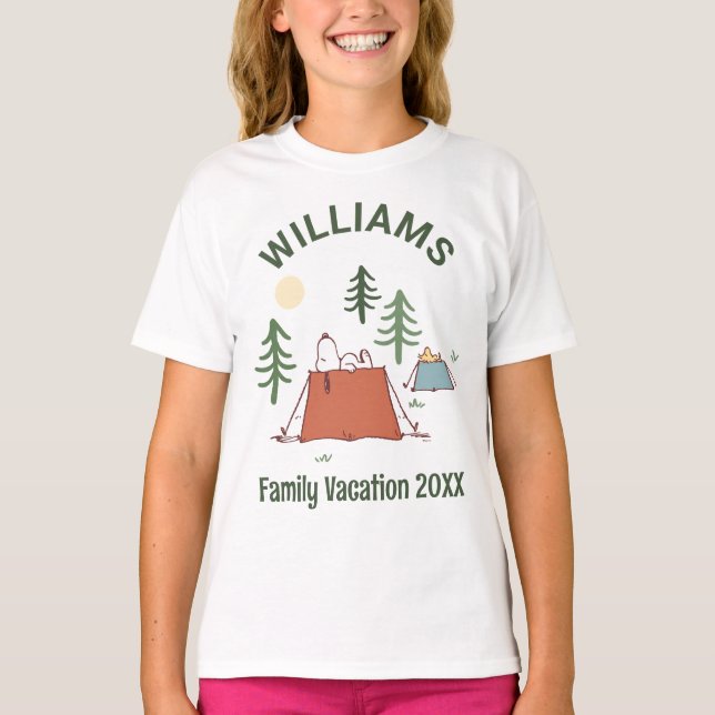 Camiseta Amendoins | Férias Familiares De Camping (Frente)