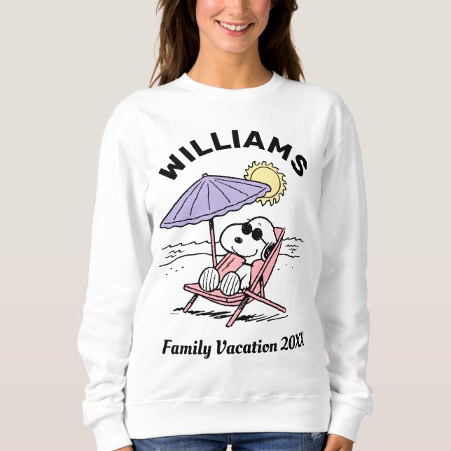Camiseta Amendoins | Férias Familiares de Snoopy Beach (Frente)
