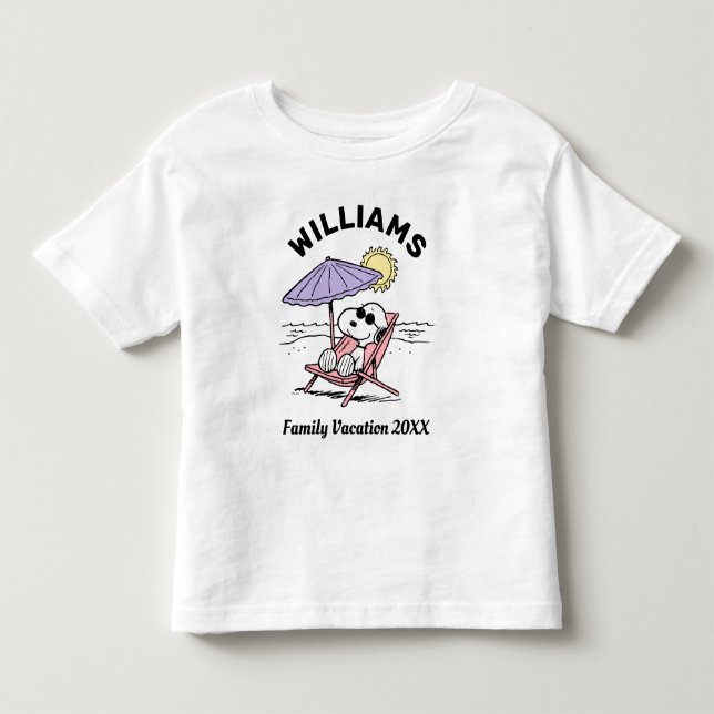 Camiseta Amendoins | Férias Familiares de Snoopy Beach (Frente)
