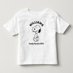 Camiseta Amendoins Férias Familiares Snoopy