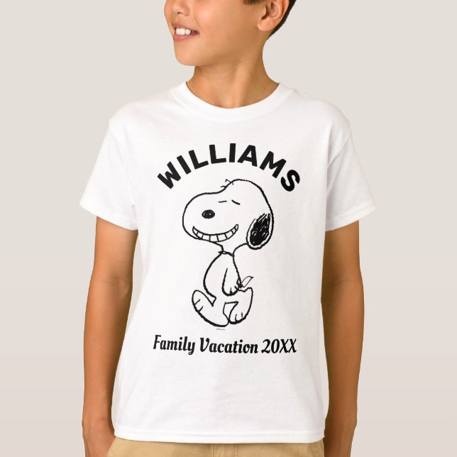 Camiseta Amendoins | Férias Familiares Snoopy (Frente)