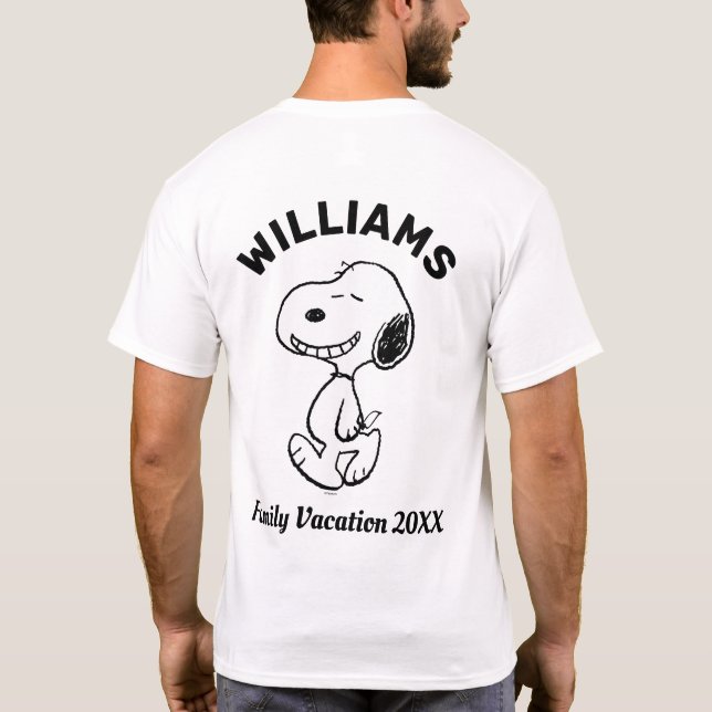 Camiseta Amendoins | Férias Familiares Snoopy (Verso)