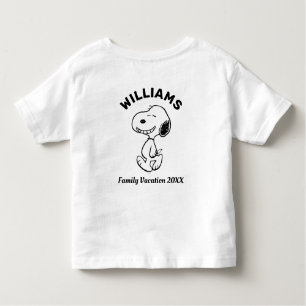 Camiseta Amendoins Férias Familiares Snoopy