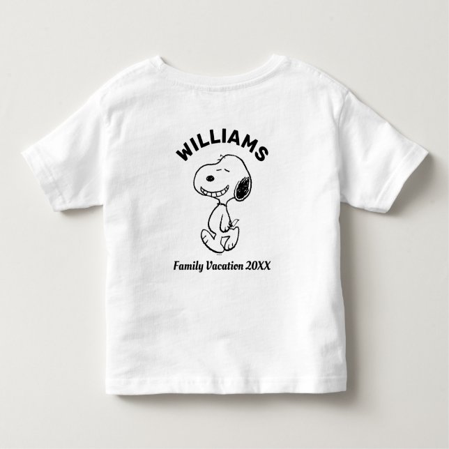 Camiseta Amendoins | Férias Familiares Snoopy (Verso)