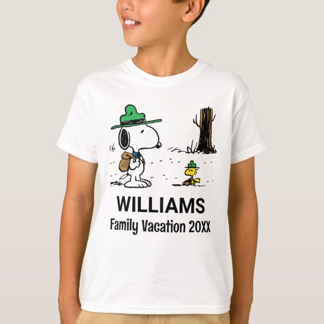 Camiseta Amendoins | Férias Snoopy & Woodstock Family (Frente)