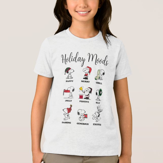 Camiseta Amendoins | Florestas de Natal de Snoopy (Frente)