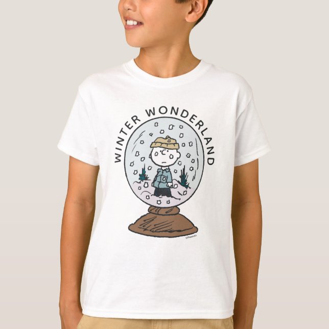 Camiseta Amendoins | Globo de Neve Charlie Brown (Frente)