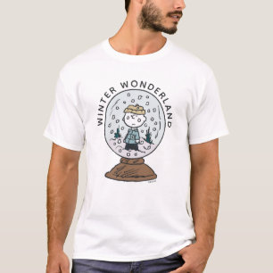 Camiseta Amendoins   Globo de Neve Charlie Brown