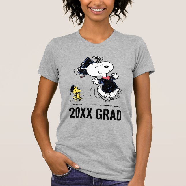 Camiseta Amendoins | Graduação em Snoopy & Woodstock (Frente)