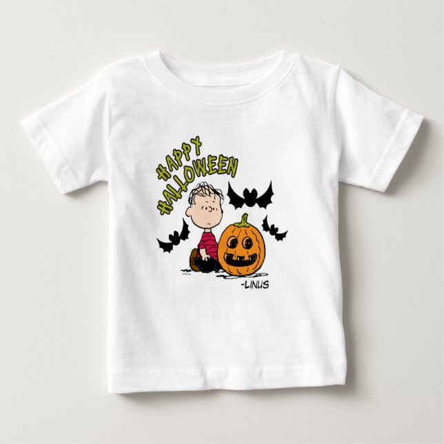 Camiseta Amendoins | Happy Halloween Linus (Frente)