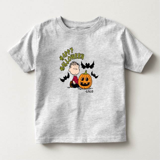 Camiseta Amendoins | Happy Halloween Linus (Frente)