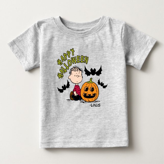 Camiseta Amendoins | Happy Halloween Linus (Frente)